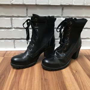 8.5 XOXO black ankle boots